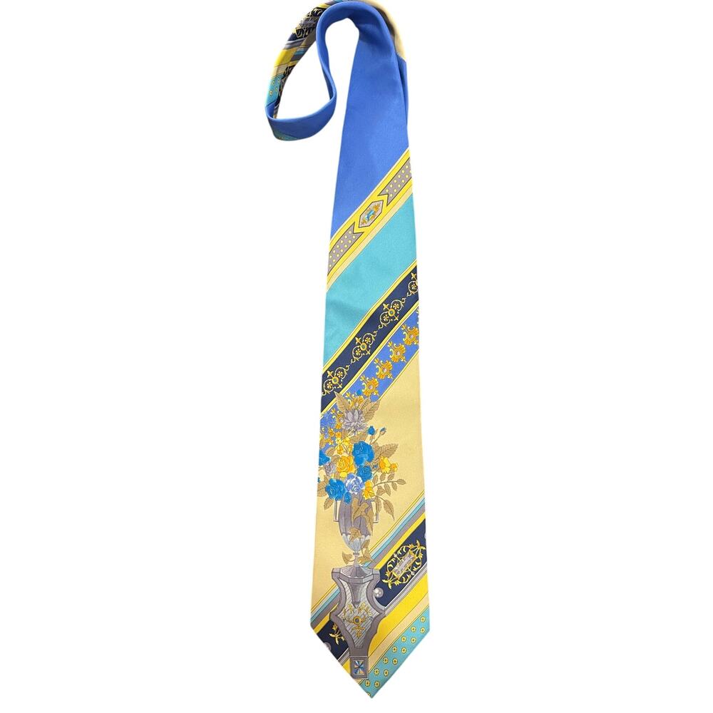 Vintage Leonard Paris Silk Tie | Men's Designer Tie | Father's Day Gift